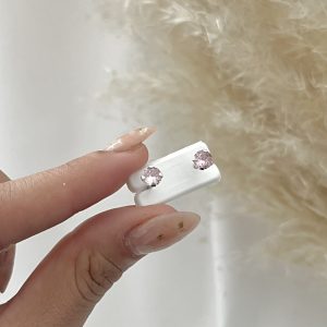 Aros Circón Rosado