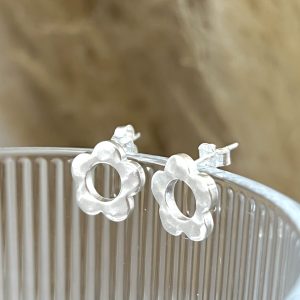 Aros Flor Martillada