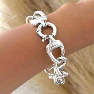 Pulsera Eslabones Inflados