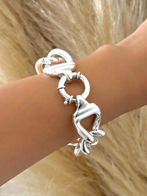 Pulsera Eslabones Inflados