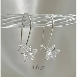 Aros Colgantes Circón Estrella