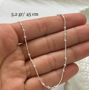 Cadena Destellos de Plata