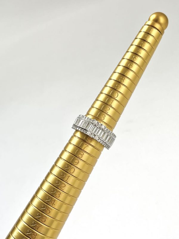 Medidor de anillo metálico