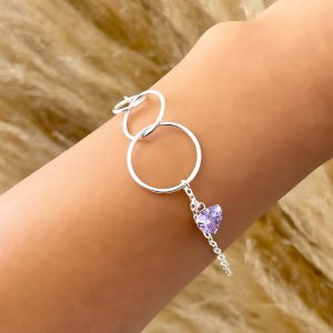 Pulsera Anillos Entrelazados