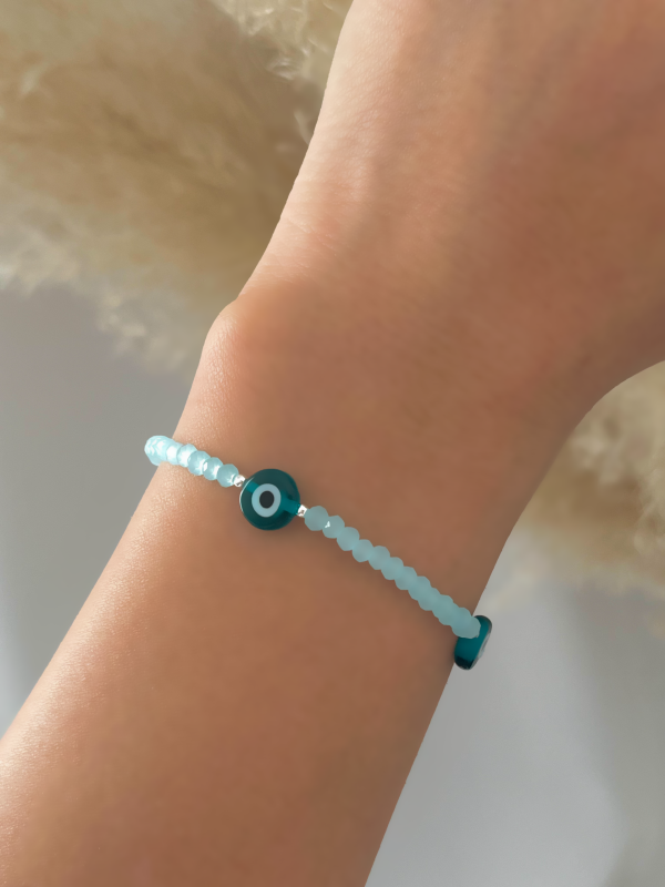 Pulsera Celeste Ojo Turco