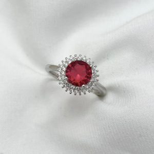Anillo Circón Rojo