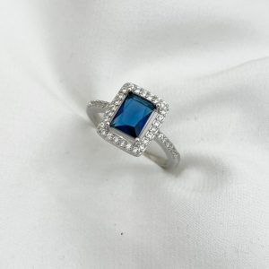 Anillo Circón Azul