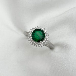 Anillo Circón Verde