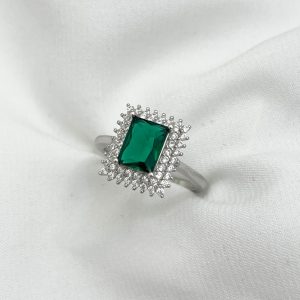 Anillo Circon Verde