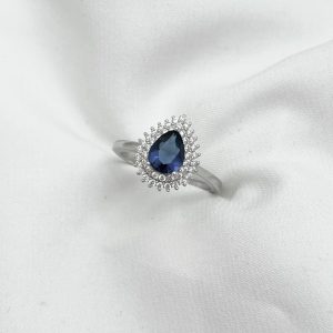 Anillo Circon Azul